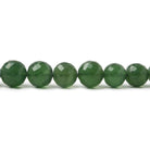 6.5-8mm Serpentine Faceted Round Beads 8 inch 28 beads AA Grade - Beadsofcambay.com