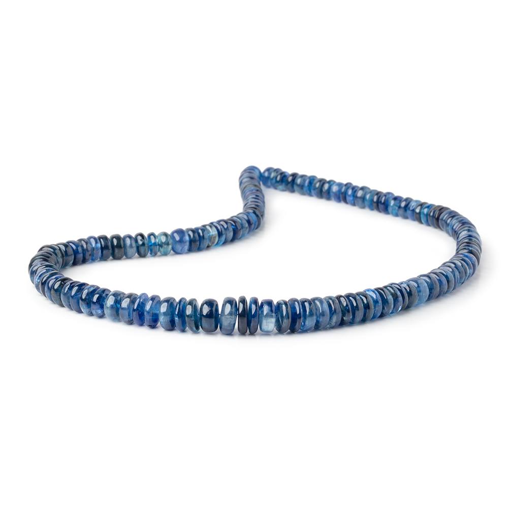 6.5-9.5mm Kyanite Plain Rondelle Beads 16 inch 121 pieces AA - Beadsofcambay.com