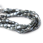 6.5-9mm Mystic Moss Aquamarine Faceted Nugget Beads 8 inch 23 pieces - Beadsofcambay.com