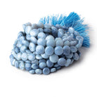 6.5-9mm Owyhee Denim Opal Plain Coin Beads 18 inch 60 pieces - Beadsofcambay.com