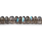 6.5mm Labradorite Plain Rondelle beads 9.5 inch 68 pieces AA - Beadsofcambay.com