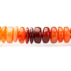 6.5mm Multi Color Fire Opal Plain Rondelle Beads 16 inch 102 pieces - Beadsofcambay.com