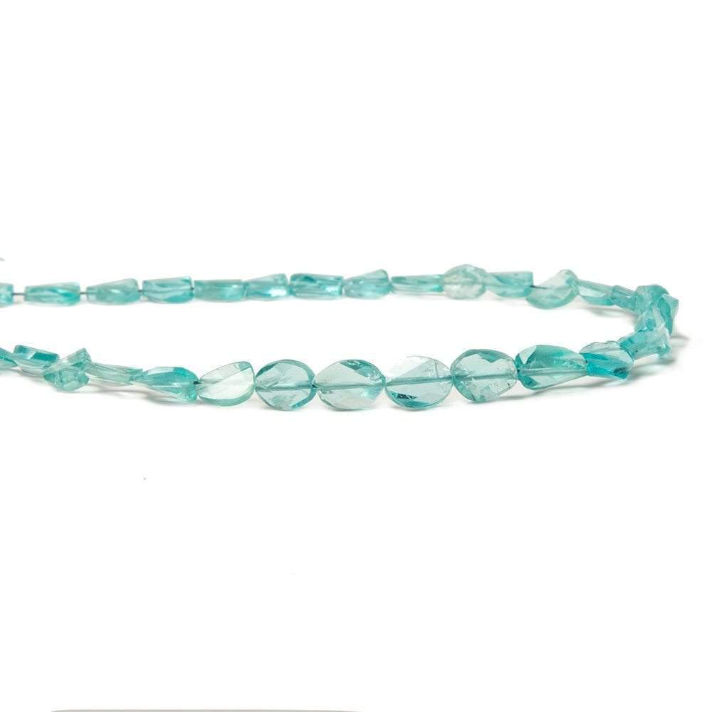 6.5x5-8x5mm Apatite Barrel faceted oval beads 9 inch 33 pieces - Beadsofcambay.com