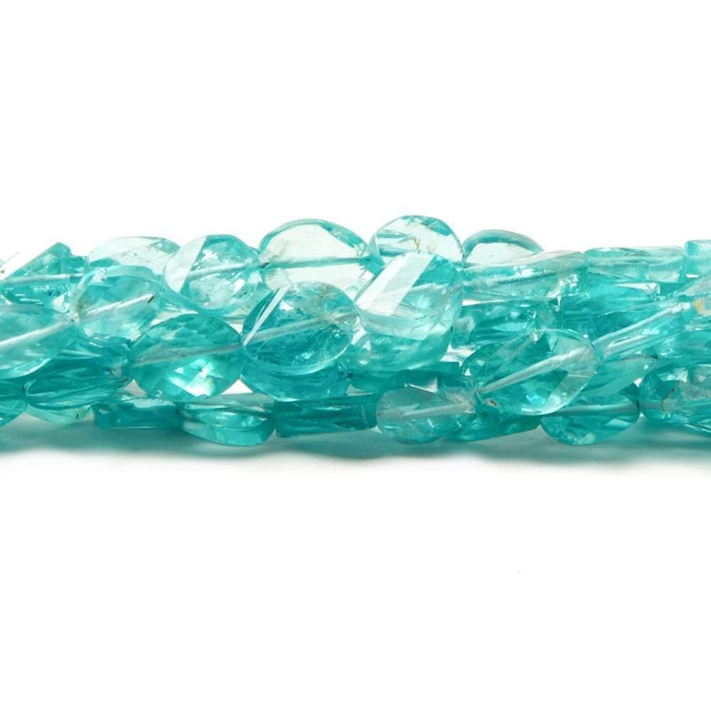 6.5x5-8x5mm Apatite Barrel faceted oval beads 9 inch 33 pieces - Beadsofcambay.com