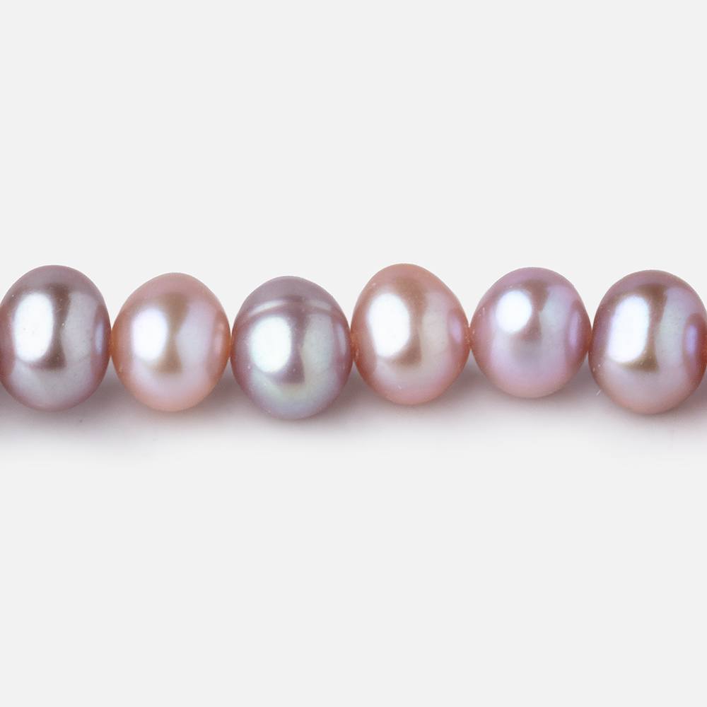 6.5x5mm Tri Color Off Round Freshwater Pearls 15.5 inch 70 Beads - Beadsofcambay.com
