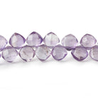 6.5x6.5mm Pink Amethyst faceted pillow beads 7.5 inch 50 pieces A - Beadsofcambay.com
