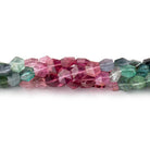6.5x6mm Multi Color Tourmaline Faceted Hexagon Beads 15 inch 66 pieces AA - Beadsofcambay.com