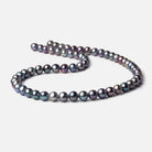 6.5x7mm Peacock Off Round Freshwater Pearls 16 inch 60 pieces - Beadsofcambay.com