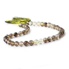 6.5mm Bi Color Quartz faceted round beads 10 inch 42 pieces View 2