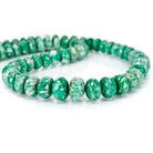6mm - 7.5mm Russian Amazonite Faceted Rondelle Beads 8 inch 41 pcs - Beadsofcambay.com
