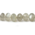 6mm - 8mm Sage Moonstone faceted rondelle beads 16 inch 75 pieces AA - Beadsofcambay.com