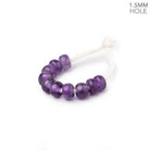6mm Amethyst 1.5mm Large Hole Plain Rondelle Set of 10 - Beadsofcambay.com