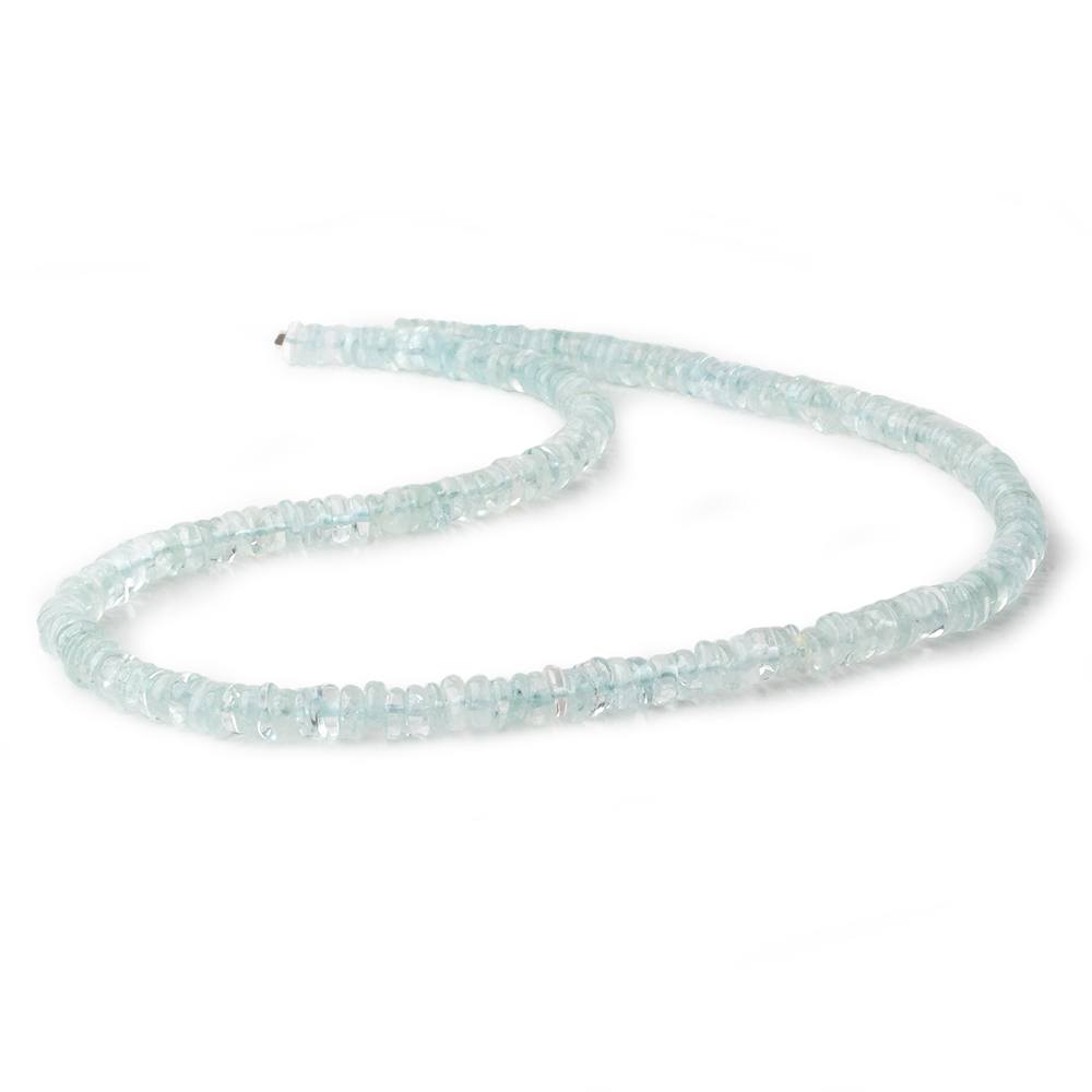 6mm Aquamarine plain heshi beads 16 inch 200 pieces - Beadsofcambay.com