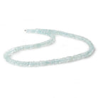 6mm Aquamarine plain heshi beads 16 inch 200 pieces - Beadsofcambay.com