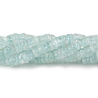 6mm Aquamarine plain heshi beads 16 inch 200 pieces - Beadsofcambay.com
