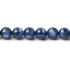 6mm Blue Kyanite Plain Rounds 16 inch 67 beads AAA - Beadsofcambay.com