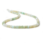 6mm Blue Peruvian Opal Plain Rondelle Beads 17.5 inch 110 pieces - Beadsofcambay.com