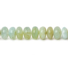 6mm Blue Peruvian Opal Plain Rondelle Beads 17.5 inch 110 pieces - Beadsofcambay.com