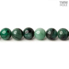 6mm Brazilian Emerald Plain Round Beads 16 inch 68 pieces 1mm Hole - Beadsofcambay.com