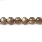 6mm Chocolate Brown Moonstone Plain Rounds 16 inch 69 beads AA - Beadsofcambay.com