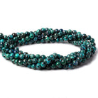 6mm Chrysocolla Plain Rounds 16 inch 68 beads AA - Beadsofcambay.com