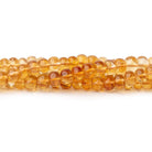 6mm Citrine Plain Rondelle Beads 14 inch 78 pieces AA - Beadsofcambay.com