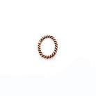 6mm Copper Oval Twisted Jumpring 50 pcs - Beadsofcambay.com