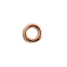 6mm Copper Plain Closed Jumpring 50 pieces - Beadsofcambay.com
