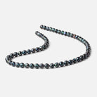6mm Dark Teal Faceted Round Freshwater Pearls 15.5 inch 63 pieces - Beadsofcambay.com
