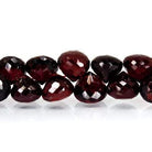 6mm Garnet Beads Candy Kiss Briolette 9 inch 59 pieces - Beadsofcambay.com