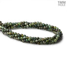 6mm Green Tourmaline Plain Round Beads 15.5 inch 72 pieces 1mm hole - Beadsofcambay.com