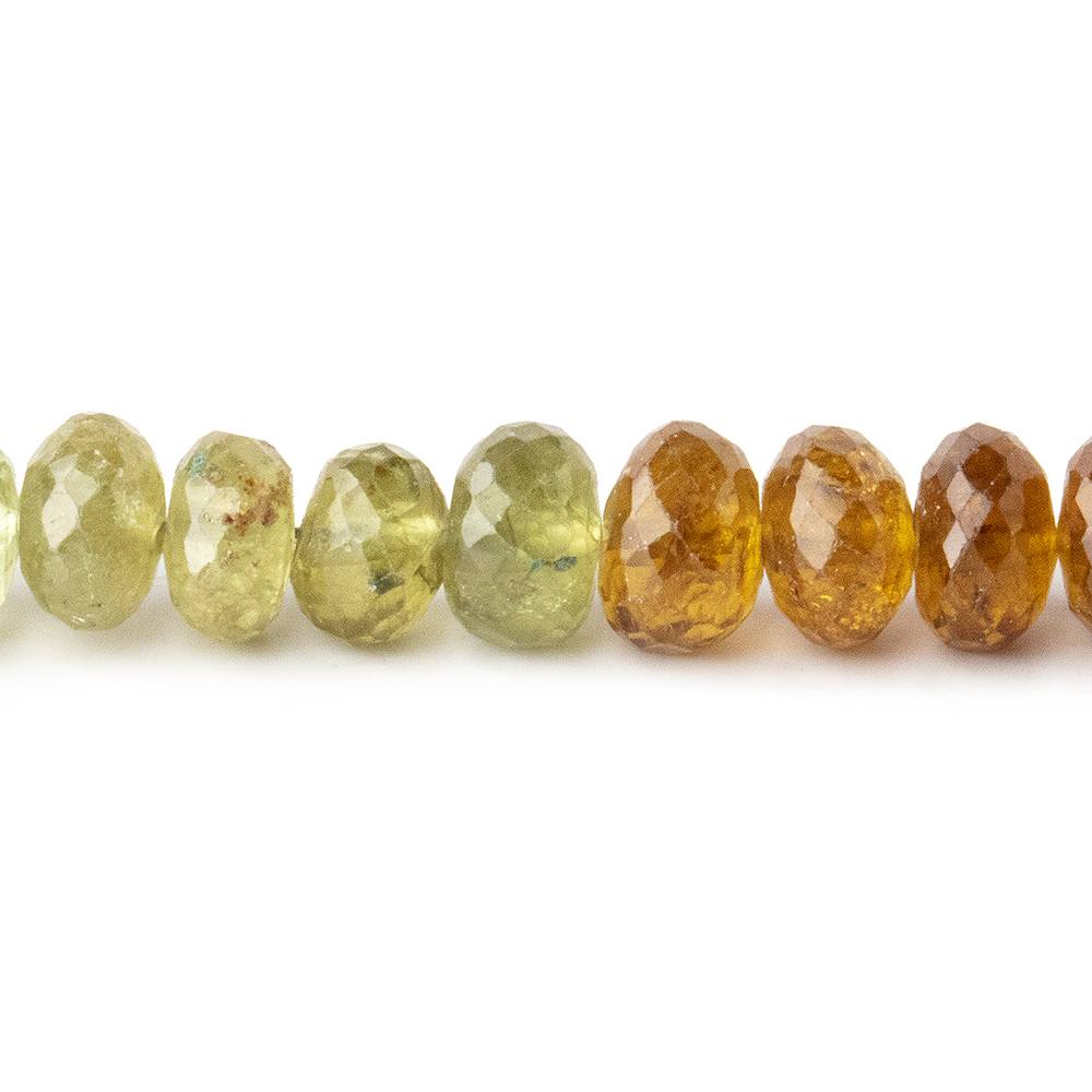 6mm Grossular Garnet Beads Faceted Rondelle 8 inch 50 pieces - Beadsofcambay.com