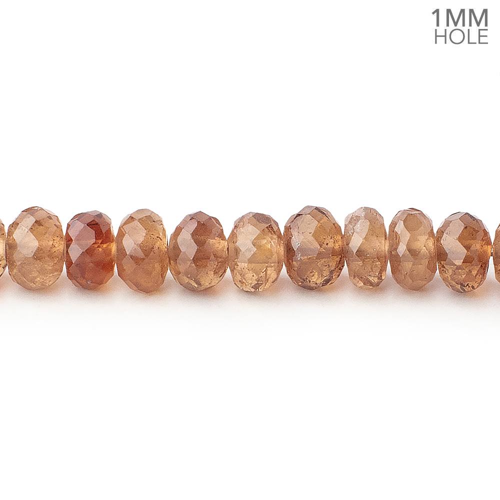 6mm Imperial Topaz Faceted Rondelle Beads 16 inch 110 pieces 1mm Hole - Beadsofcambay.com