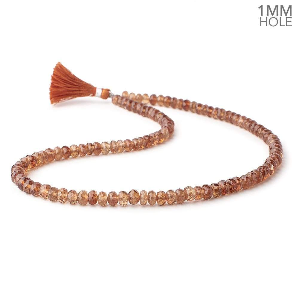 6mm Imperial Topaz Faceted Rondelle Beads 16 inch 110 pieces 1mm Hole - Beadsofcambay.com