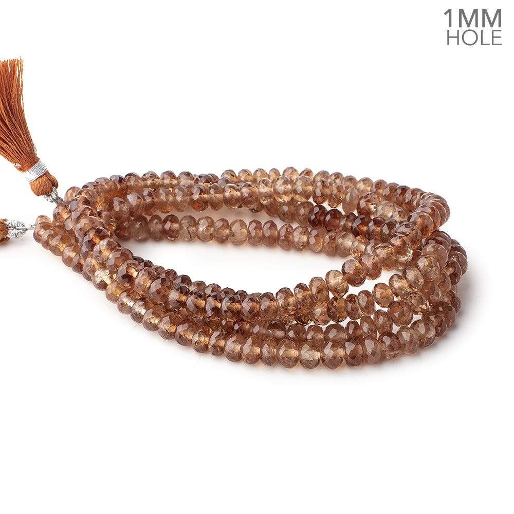 6mm Imperial Topaz Faceted Rondelle Beads 16 inch 110 pieces 1mm Hole - Beadsofcambay.com