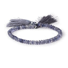 6mm Iolite faceted rondelle Beads 9 inch 70 pieces AA - Beadsofcambay.com