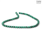 6mm Malachite Plain Round Beads 15.5 inch 64 pieces 1mm Hole - Beadsofcambay.com