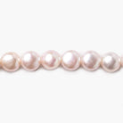 6mm Mauve Button Pearl, 15 inch - Beadsofcambay.com