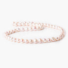 6mm Mauve Button Pearl, 15 inch - Beadsofcambay.com