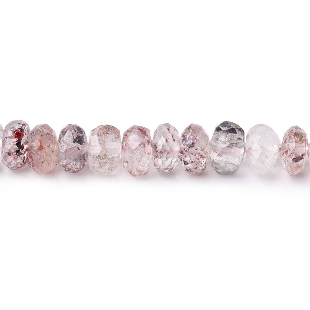 6mm Moss Amethyst Faceted Rondelle Beads 16 inch 103 pieces - Beadsofcambay.com