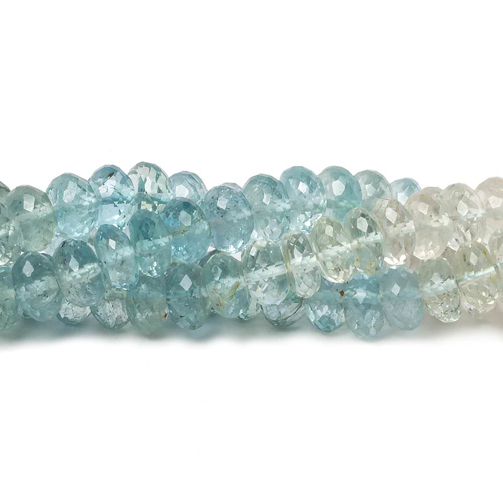 6mm Multi Color Beryl Beads Faceted Rondelle 15 inch 115 pieces - Beadsofcambay.com