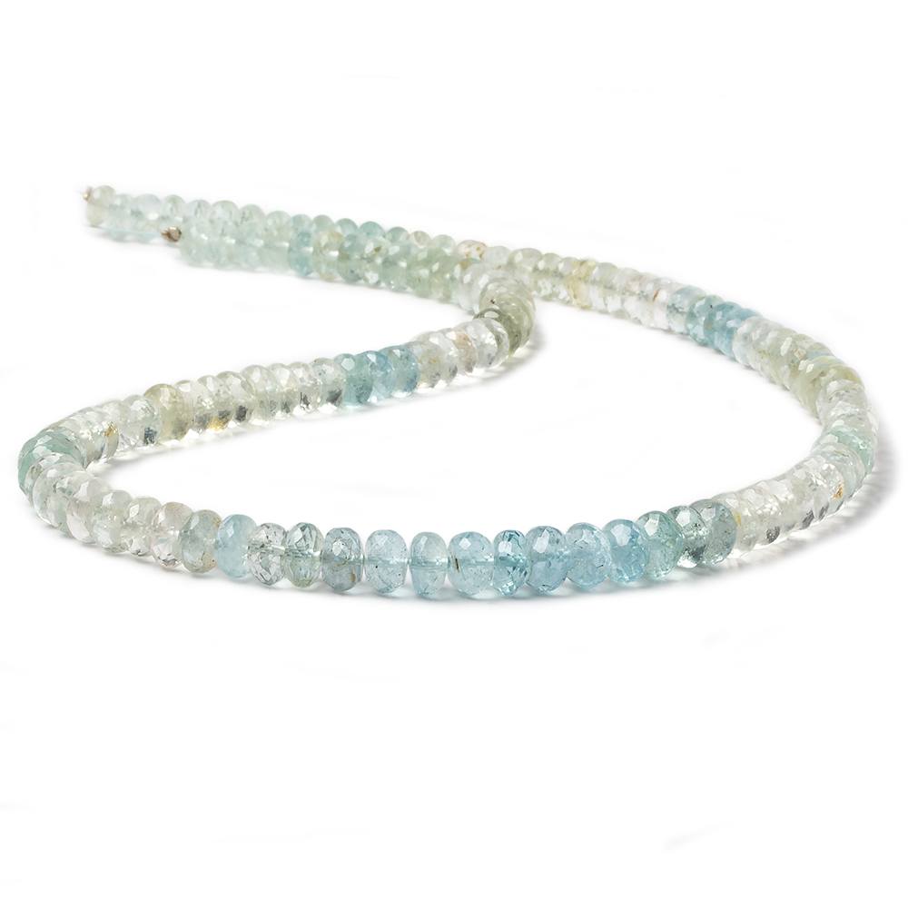 6mm Multi Color Beryl Beads Faceted Rondelle 15 inch 115 pieces - Beadsofcambay.com