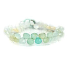 6mm Multi Color Peruvian Opal faceted heart beads 8 inch 50 pieces - Beadsofcambay.com