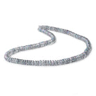6mm Mystic Grey Topaz Faceted Rondelle Beads 16 inch 157 pieces - Beadsofcambay.com