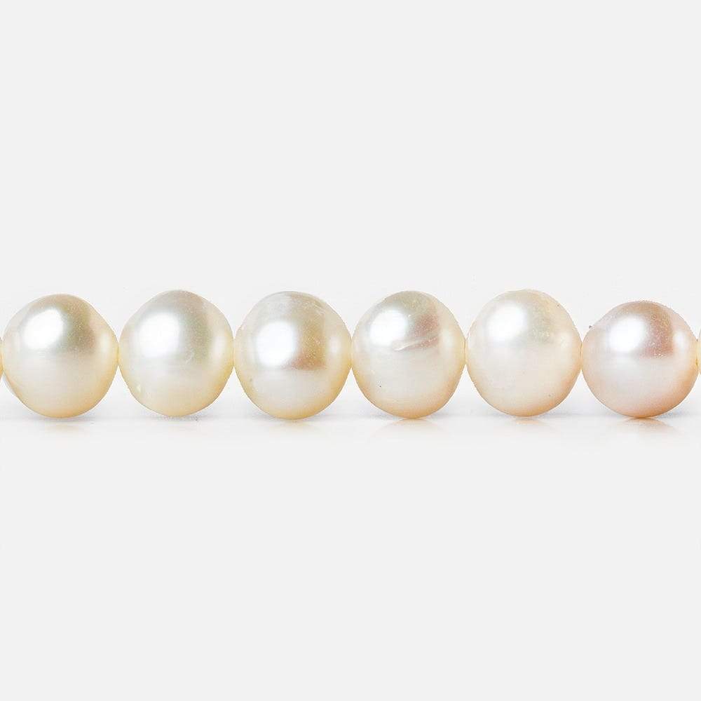6mm Off White Off Round Freshwater Pearls 16 inch 72 pieces - Beadsofcambay.com