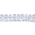 6mm Pale Blue Topaz Faceted Rondelle Beads 8 inch 45 pieces AA - Beadsofcambay.com