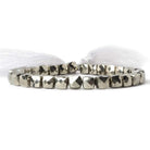 6mm Pyrite faceted cube beads 8 inch 29 pieces - Beadsofcambay.com