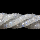 6mm Rainbow Moonstone faceted heshi beads 8 inch 105 pieces - Beadsofcambay.com