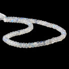 6mm Rainbow Moonstone Faceted Rondelle Beads 13 inch 80 pieces AAA - Beadsofcambay.com