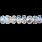 6mm Rainbow Moonstone Faceted Rondelle Beads 13 inch 80 pieces AAA - Beadsofcambay.com